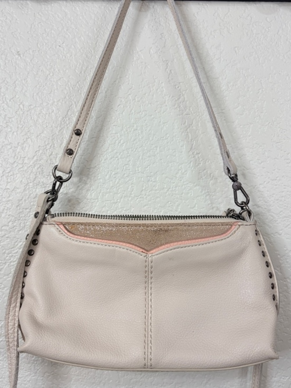 The Sak Silverlake Cream Leather Crossbody / Shoulder Bag Purse NWOT